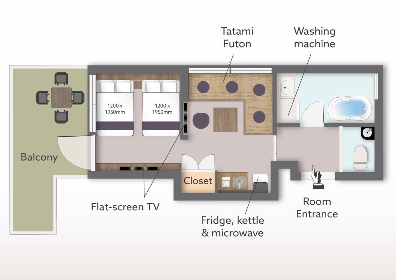 Ori Rokkaku Aparthotel Kyoto Luaran gambar